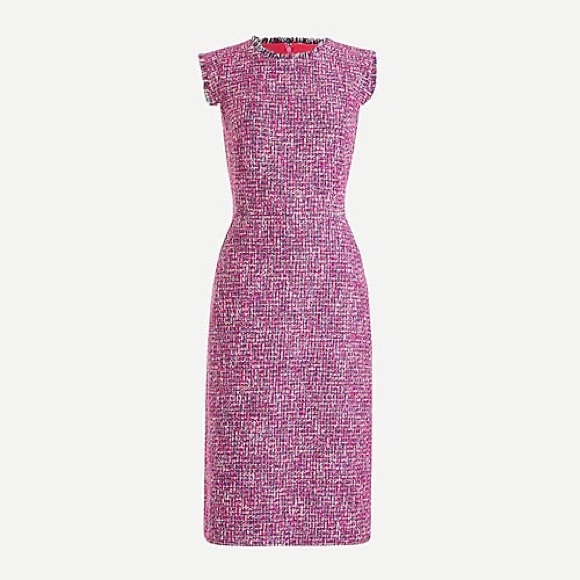 J. Crew Dresses & Skirts - J. Crew Resume Dress in Pink Autumn Tweed